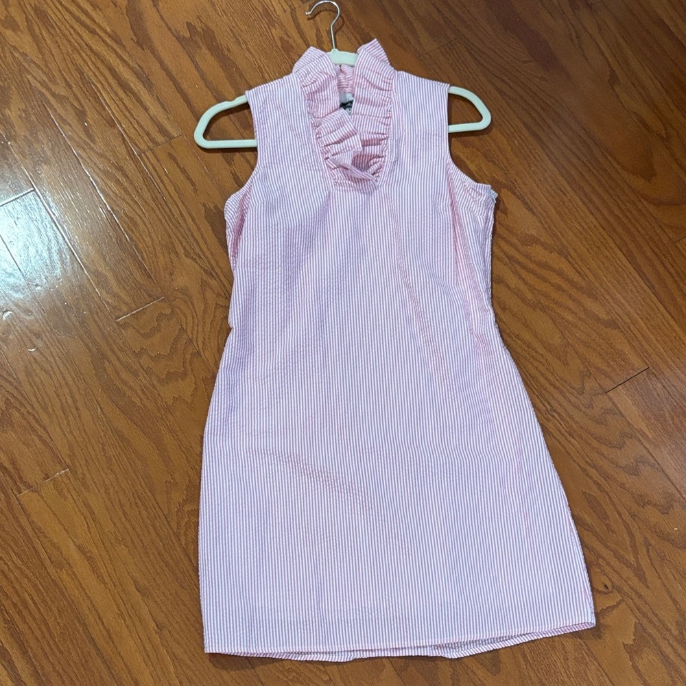 Mudpie Pink Striped Sleeveless Dress